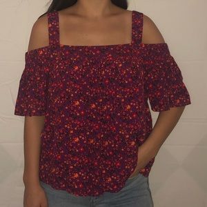 Off The Shoulder Floral Top